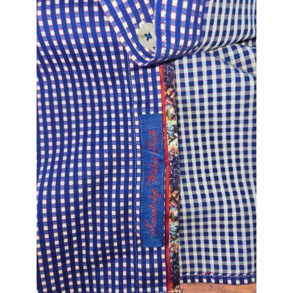 Robert Graham Mens Tailored Fit Checkered Dress Shirt 2XL - Picture 8 of 9